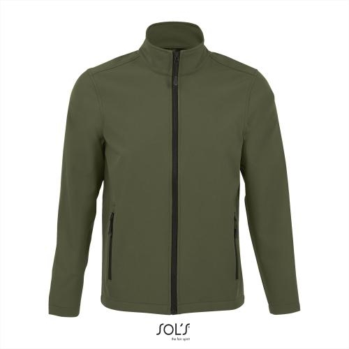 Heren Softshell jas 2 laags army,l