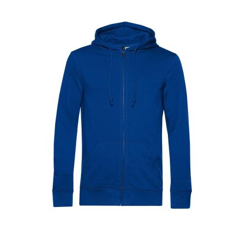 B&C Organic Zipped Hood royal,l