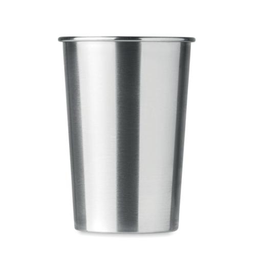 RVS beker 350ml Bongo mat zilver