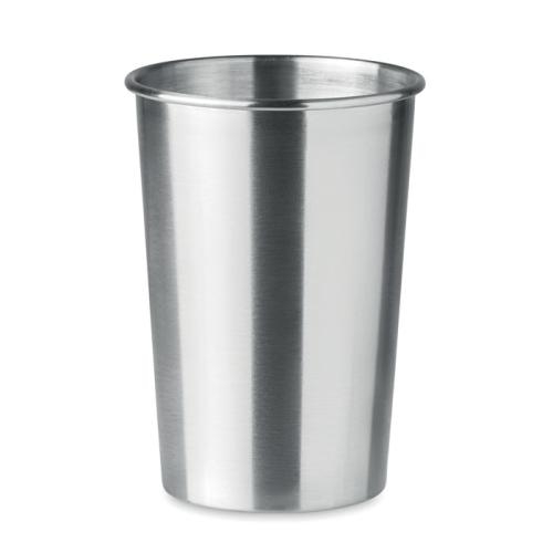 RVS beker 350ml Bongo mat zilver