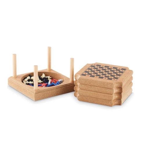 4-delig set onderzetters spel Coastgame wood