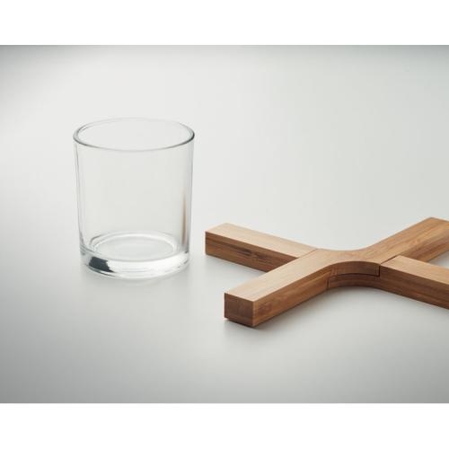 Opvouwbare bamboe onderzetter Imba wood