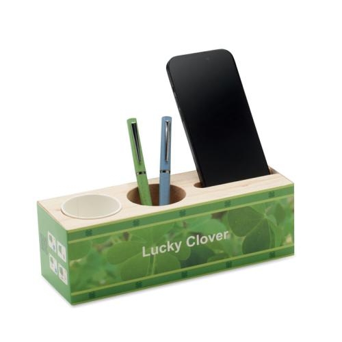 Bureaustandaard met zadenkit Thila wood