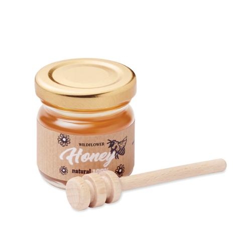 Wilde bloemenhoning pot set Dauber