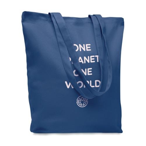Stevige canvas boodschappentas Rassa coloured blauw
