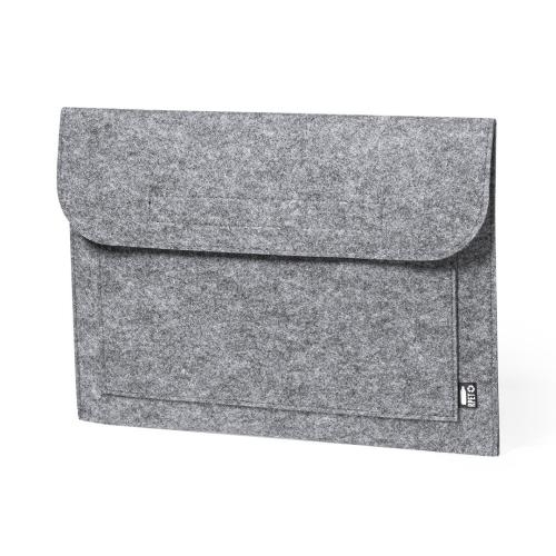 Vilten laptophoes Novac grijs