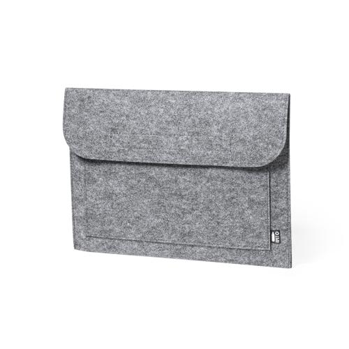 Vilten laptophoes Novac grijs