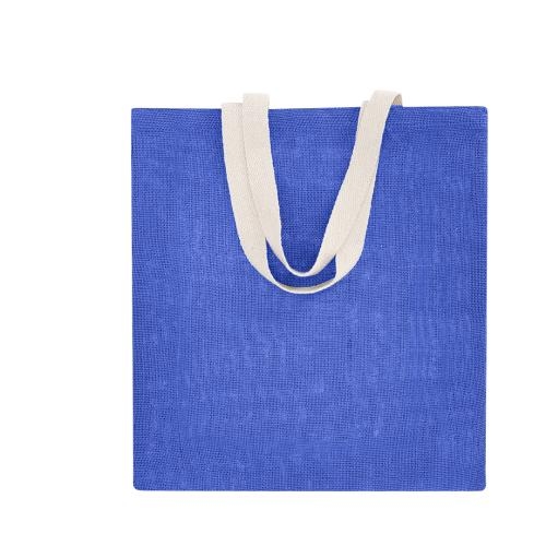 Tas van jute en katoen Brios blauw