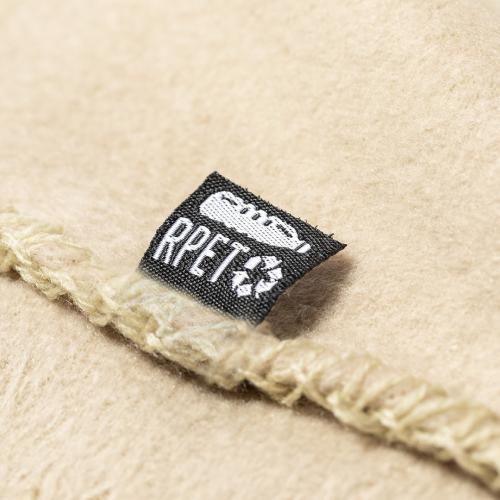 Zachte polyester deken Bibbly naturel
