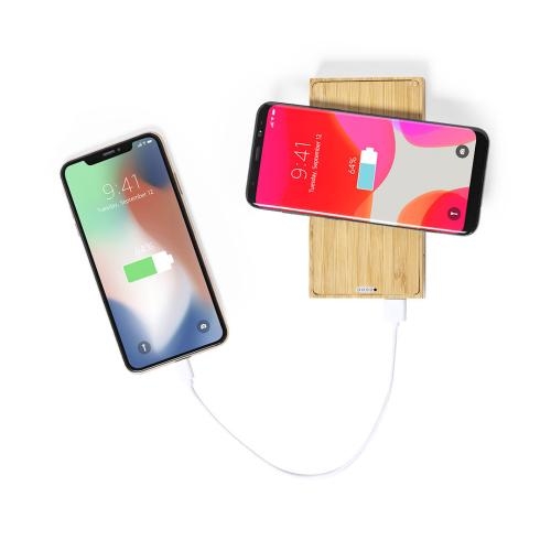 Bamboe solar powerbank bamboe