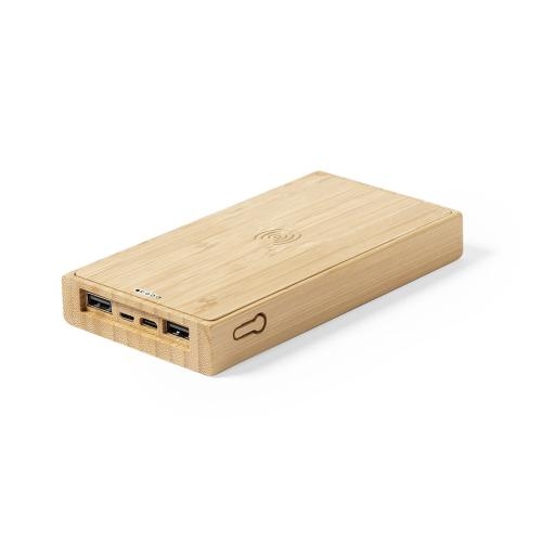 Bamboe solar powerbank bamboe