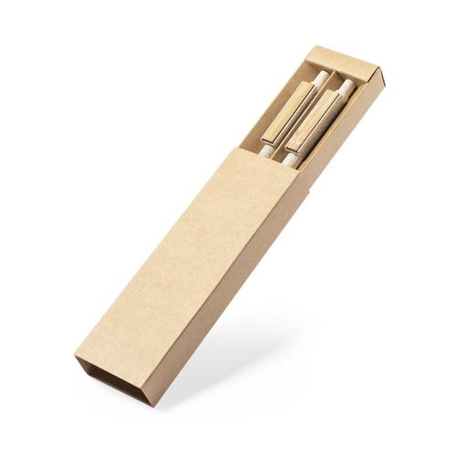 Bamboe schrijfset Bruneok naturel