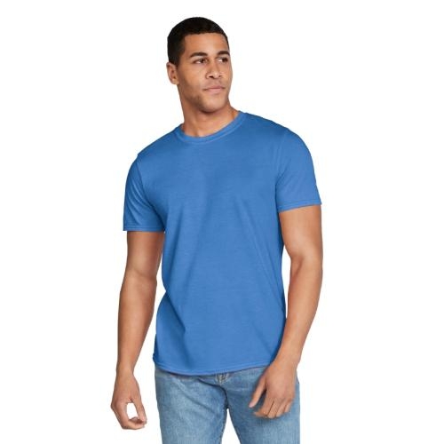 Gildan Softstyle T-shirt heather royal blue,l