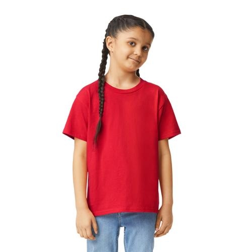 Gildan T-shirt SoftStyle SS for kids rood,l