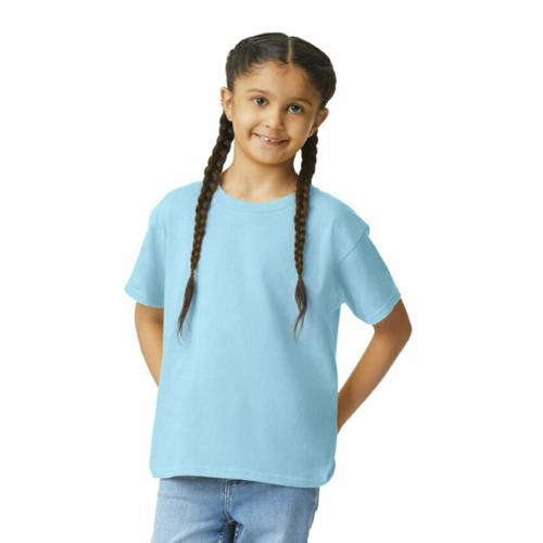 Gildan T-shirt SoftStyle SS for kids lichtblauw,l