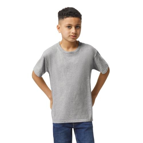 Gildan T-shirt SoftStyle SS for kids sport grey,l