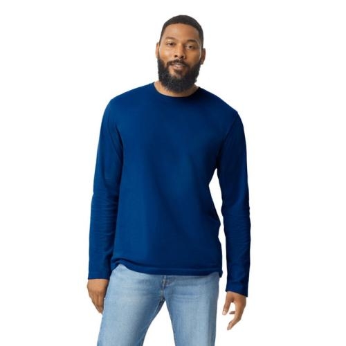 Gildan heren longsleeve navy,l