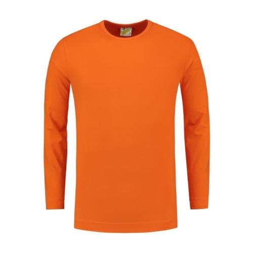 Lemon & Soda heren longsleeve oranje,l