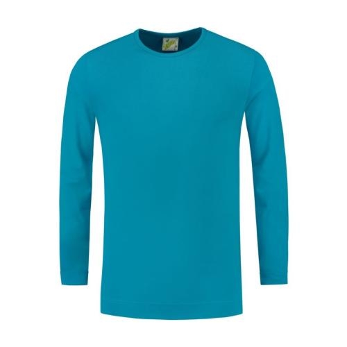 Lemon & Soda heren longsleeve turquoise,l