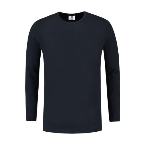 Lemon & Soda heren longsleeve dark navy,l