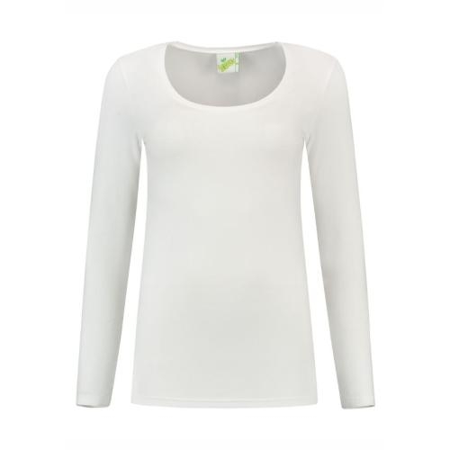 Lemon & Soda dames longsleeve wit,l