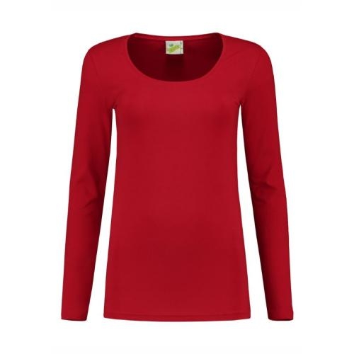 Lemon & Soda dames longsleeve rood,l