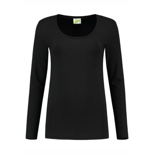 Lemon & Soda dames longsleeve zwart,l