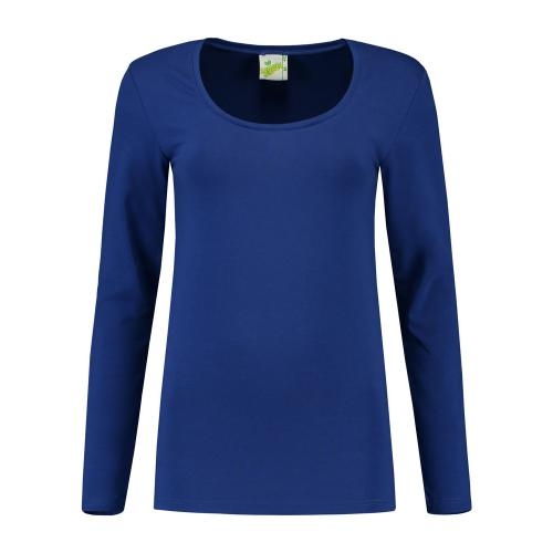 Lemon & Soda dames longsleeve royal blue,l