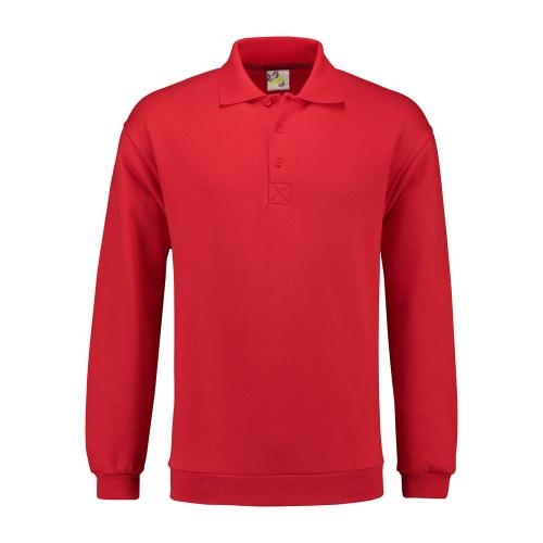 Lemon & Soda polo sweater unisex rood,l