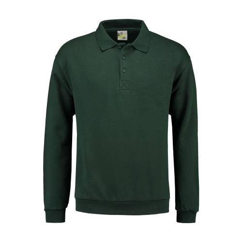 Lemon & Soda polo sweater unisex forest green,l