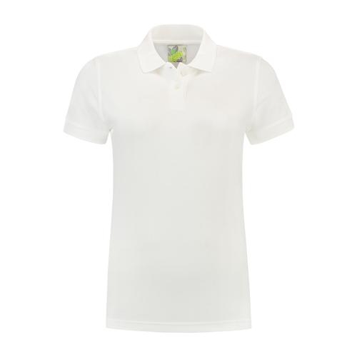 Lemon en Soda basic dames polo wit,l