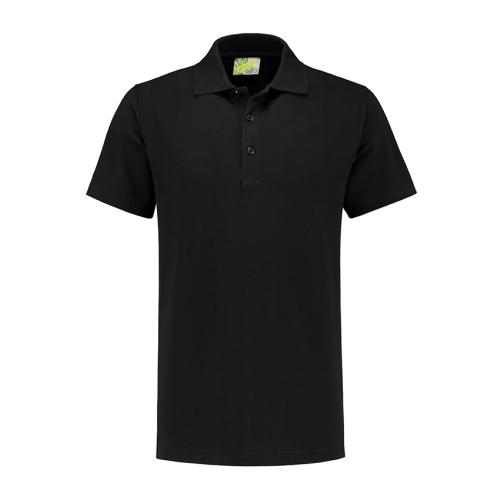 Lemon en Soda basic heren polo zwart,l