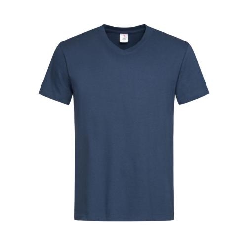 Stedman V-hals heren T-shirt navy,l