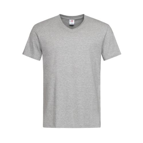 Stedman V-hals heren T-shirt grey heather,l
