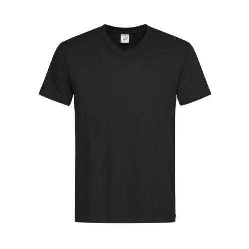 Stedman V-hals heren T-shirt black opal,l