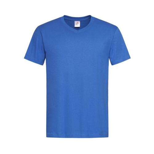 Stedman V-hals heren T-shirt bright royal,l