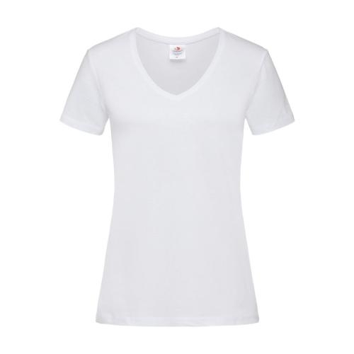 Stedman Classic V-hals dames T-shirt wit,l