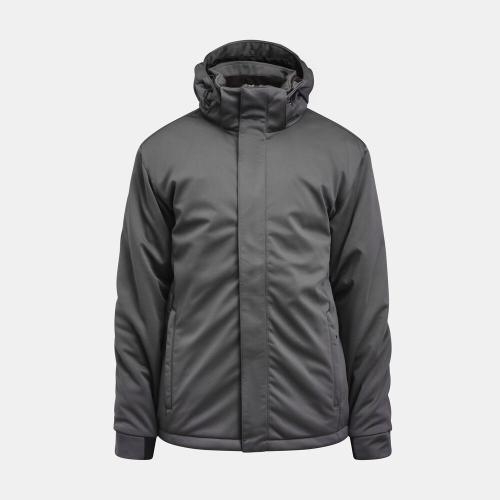 1040 Winterjas softshell donkergrijs,l