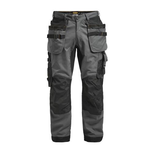 2164 Stretch broek donkergrijs/zwart,c44