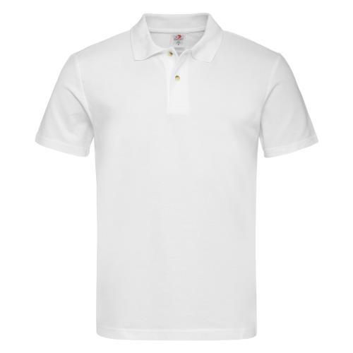 Stedman classic polo heren wit,l