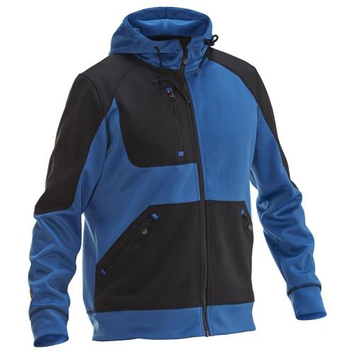 5303 Hoodie spun dye kobalt/zwart,l