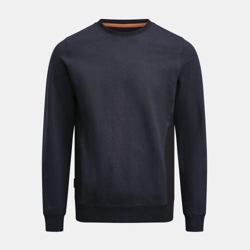 5402 Ronde hals sweatshirt navy/zwart,l