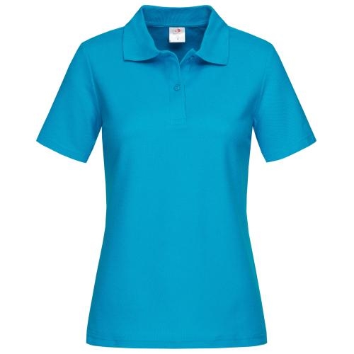 Stedman dames polo ocean blue,l