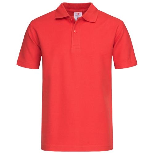 Stedman kinder polo by Hanes scarlet red,l