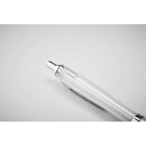 Balpen Rio rpet transparant/wit