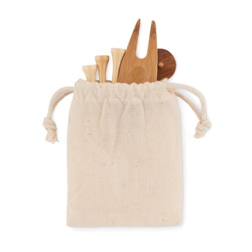Golf accessoires in etui Dormie beige