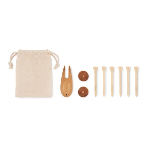 Golf accessoires in etui Dormie beige