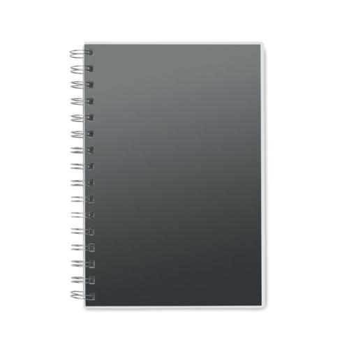 A5 notitieboek RPET kaft zwart