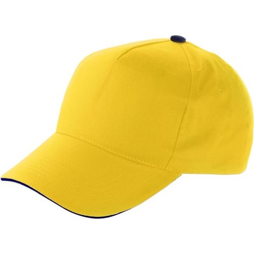 Cap katoen geel