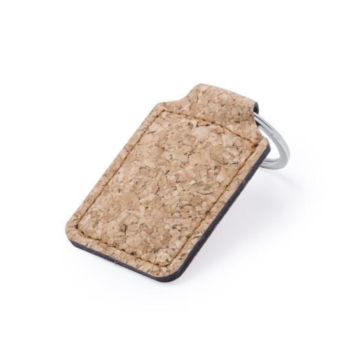 Ronde sleutelhanger kurk Kimbox rond